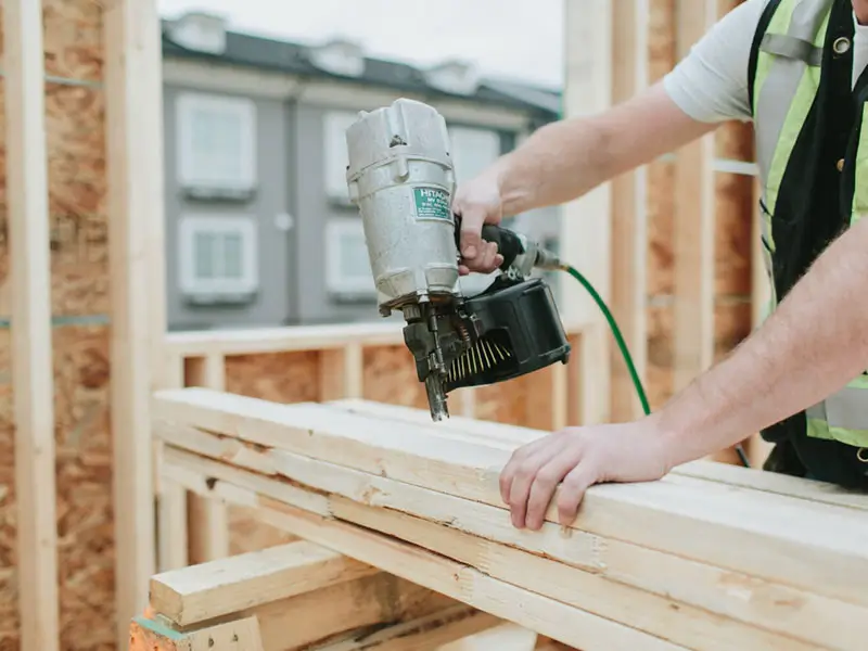 Bryce using power tool