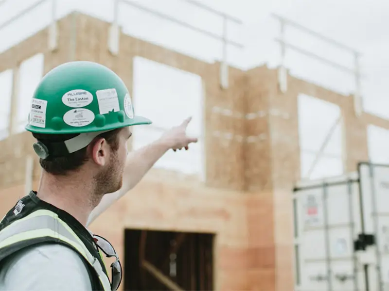 Trades pointing to roof