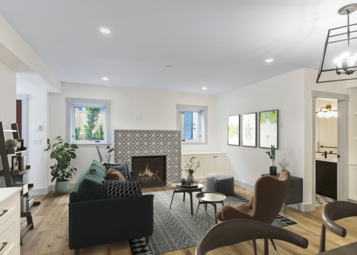 Square Foot Construction 311 west 11th with green couch-7