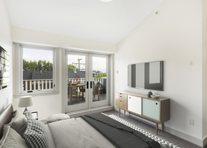 Square Foot Construction 313 west 11th bedroom and deck-21