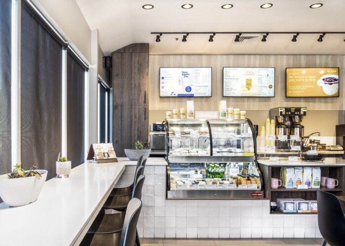 Blenz Coffee display cases