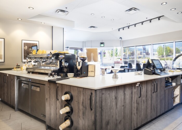 Blenz Coffee cabinetry