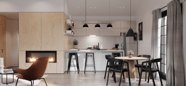 Square Foot Construction Carriage House Alpha_1&2_Dining